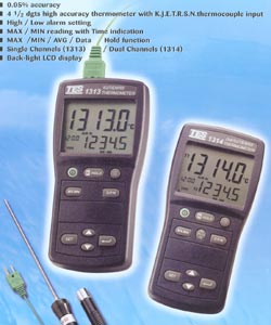 溫度表(溫度計)(雙)TES1314K.J.E.T.R.S.N.